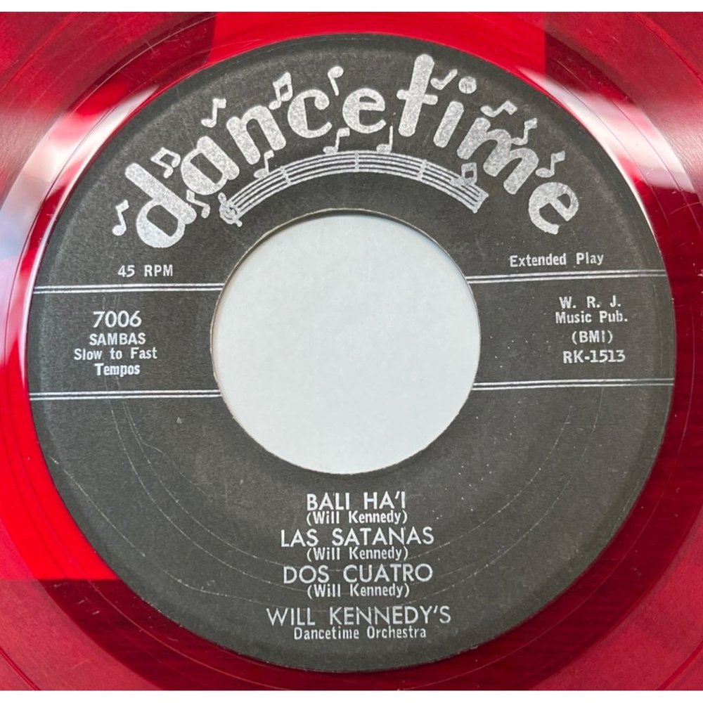 Will Kennedy Dancetime 45 EP 7006 Sambas Bali Ha'i / Las Satanas / Dos Cuatro